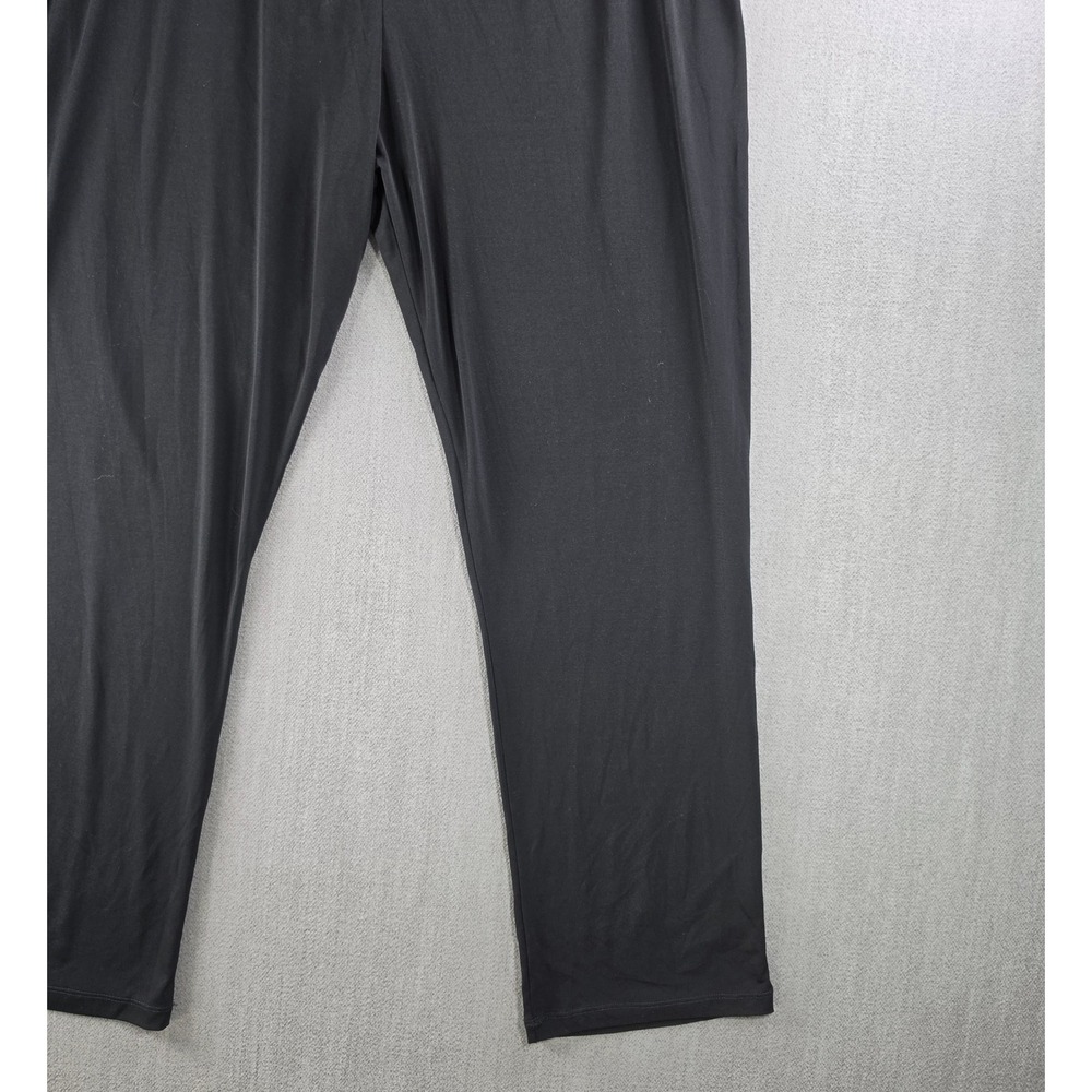 Slinky Brand Pants Womens 1X Black Elastic Waist Straight Leg Stretch 8143-D14 - Picture 11 of 16